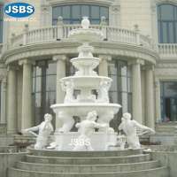 famous white marble large outdoor fountain