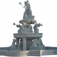 High quality natural marble large horse fountain