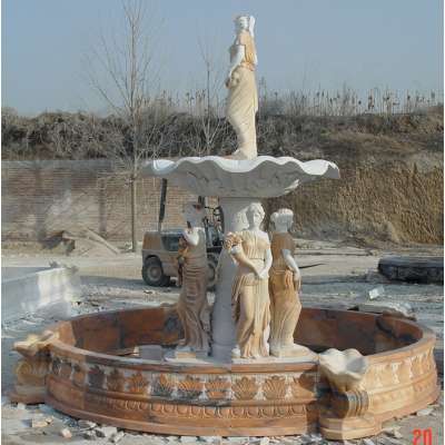 High quality White marble four Season Statue Fountain