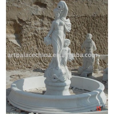 Garden Water Fountain (Statue-Carved)